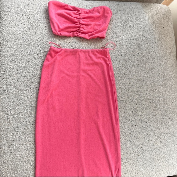 Princess Polly CHARM STRAPLESS SET PINK - Picture 6 of 7